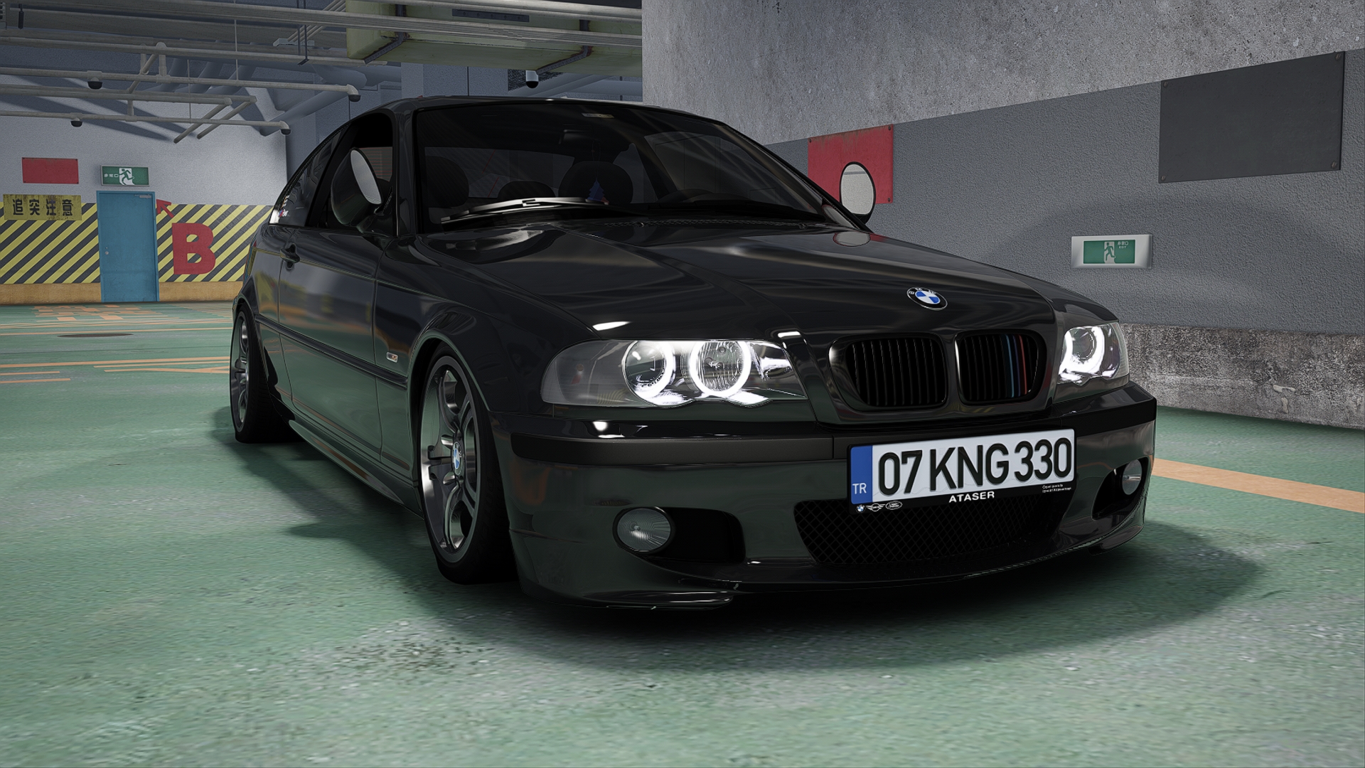 BMW 330Ci E46, skin 1-Black Saphire