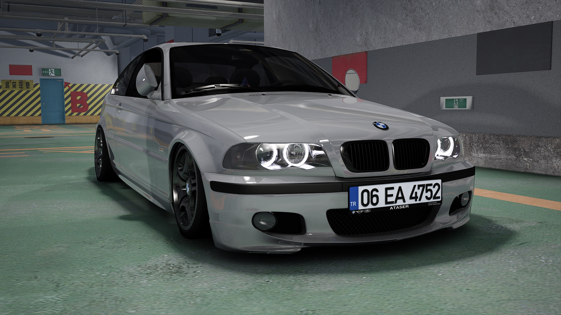 BMW 330Ci E46, skin 20-Titanium Silver