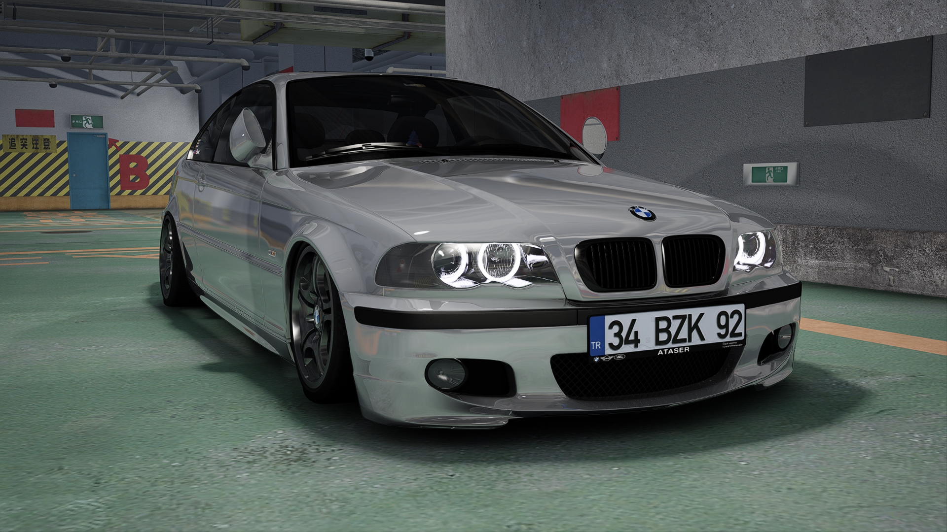 BMW 330Ci E46, skin 21-Titanium Silver 2
