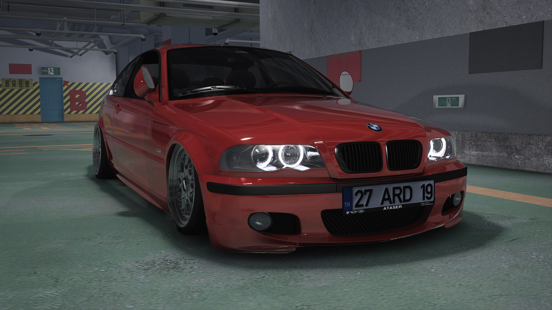 BMW 330Ci E46, skin 24-Hellrot 2