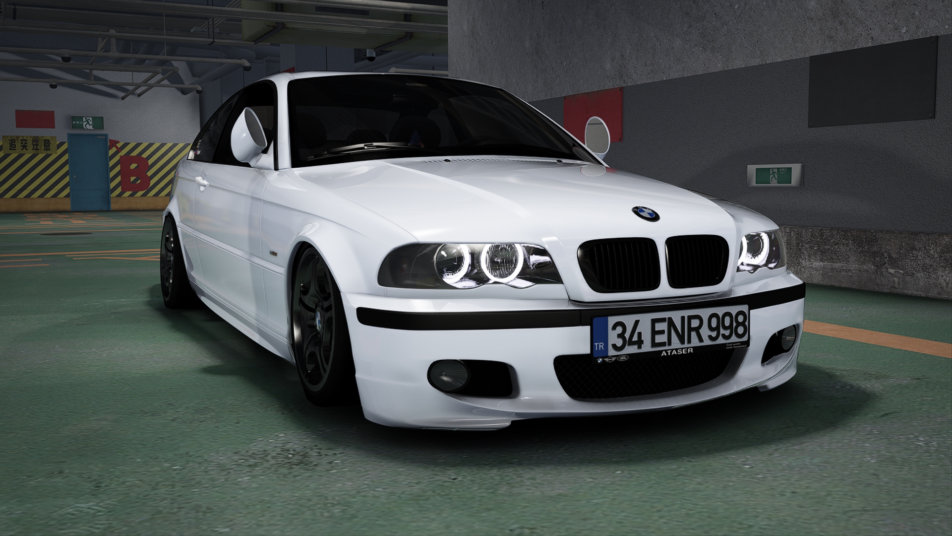 BMW 330Ci E46, skin 4-Alpine_White