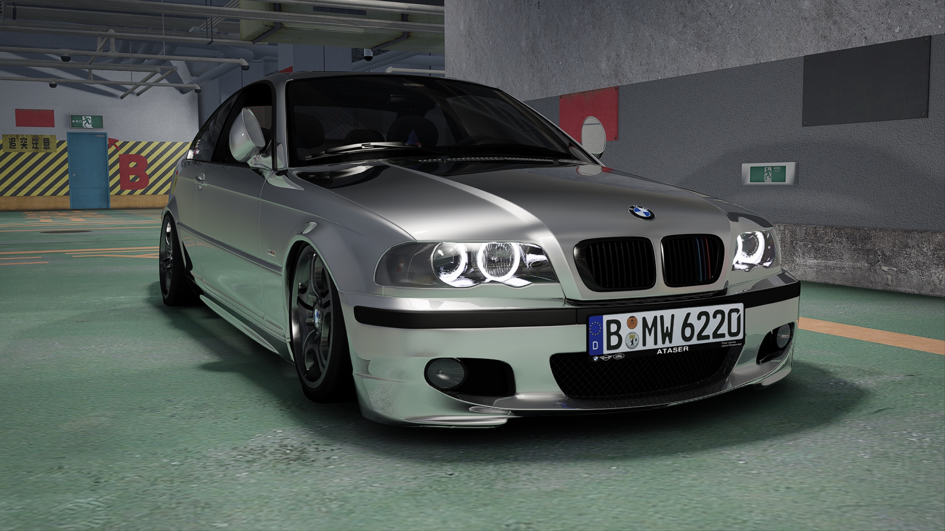 BMW 330Ci E46, skin 5-Chrome_Wrap