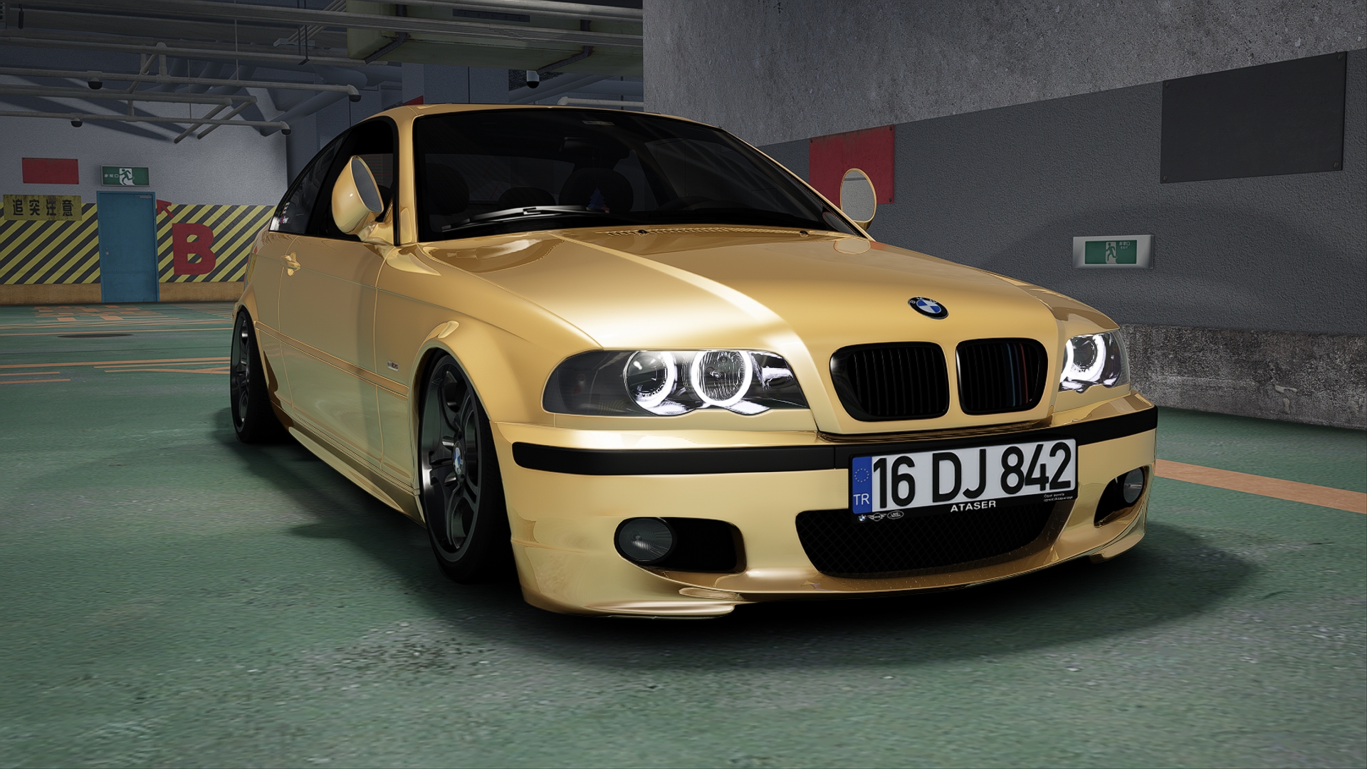 BMW 330Ci E46, skin 6-Gold_Wrap