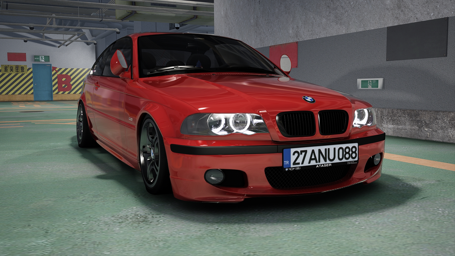 BMW 330Ci E46, skin 7-Hellrot