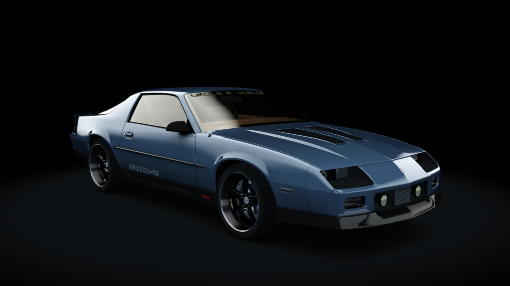 1990 Chevrolet Camaro Iroc-Z Tuned, skin gun_metal_blue