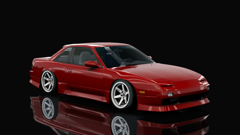 DWG Nissan 240sx Coupe KA24DET, skin Cherry Red