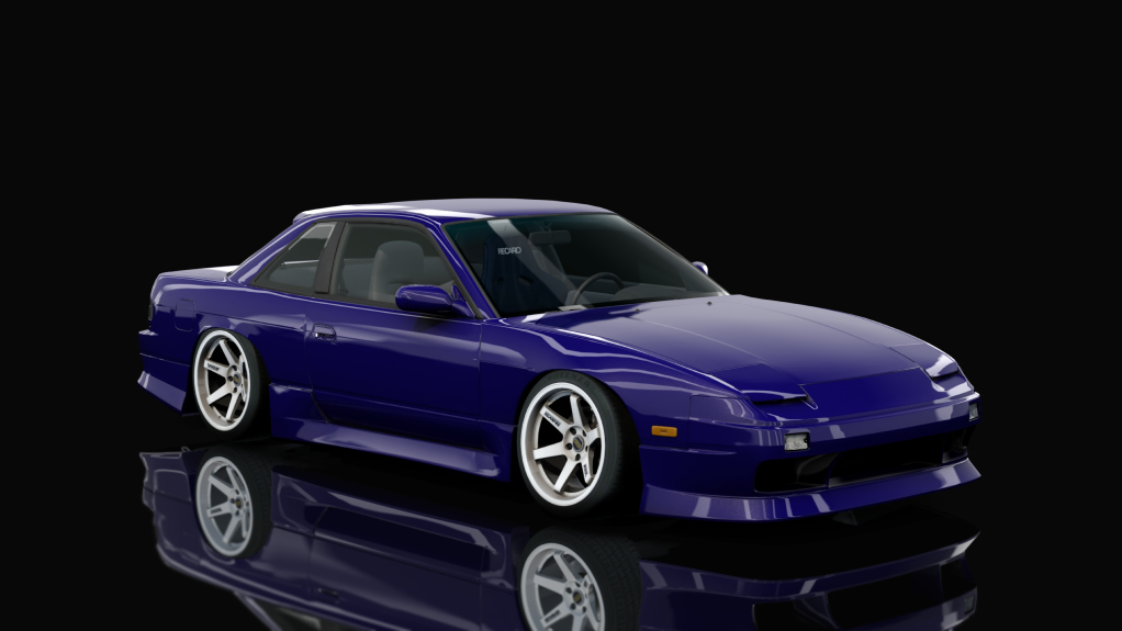 DWG Nissan 240sx Coupe KA24DET, skin Laser Blue