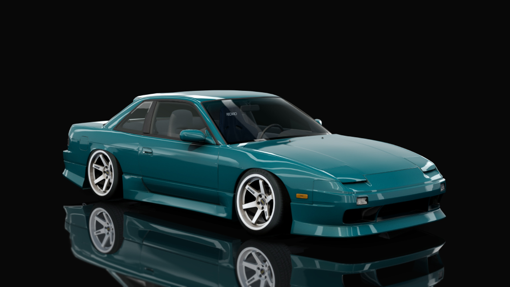 DWG Nissan 240sx Coupe KA24DET, skin Teal