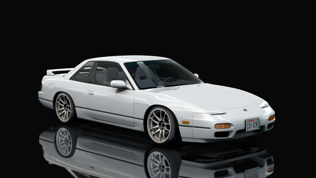 DWG Nissan 240sx Coupe, skin Super_White