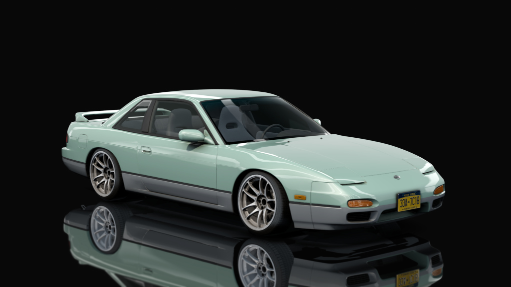 DWG Nissan 240sx Coupe, skin Two_Tone_Green