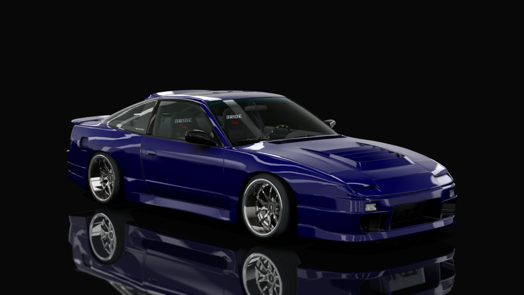 DWG Nissan 240sx SR20, skin Blue
