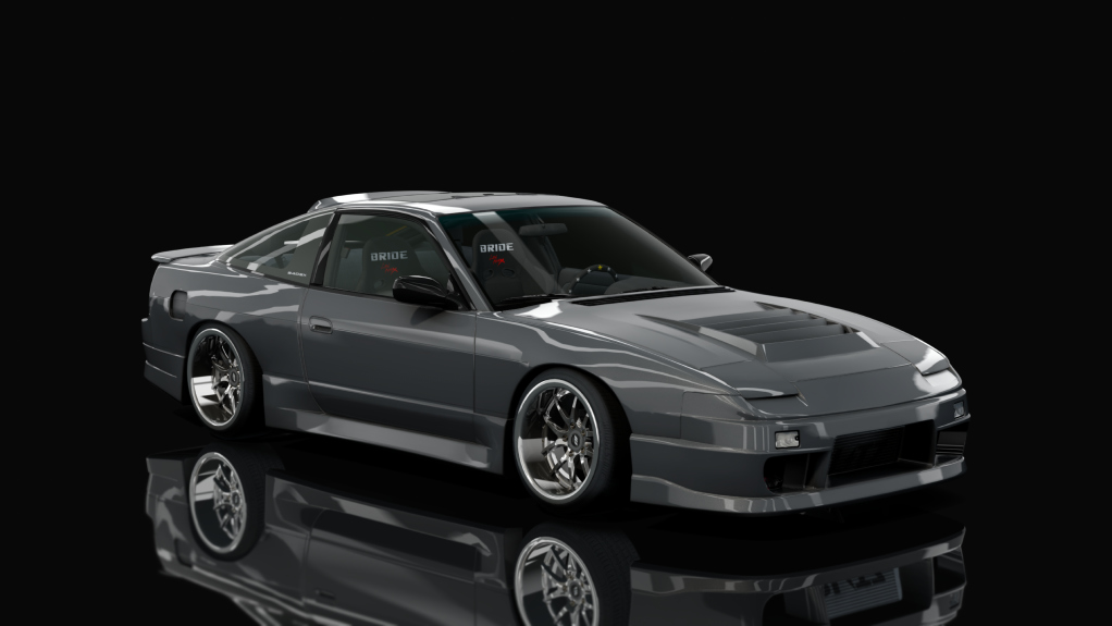 DWG Nissan 240sx SR20, skin Gun Metal