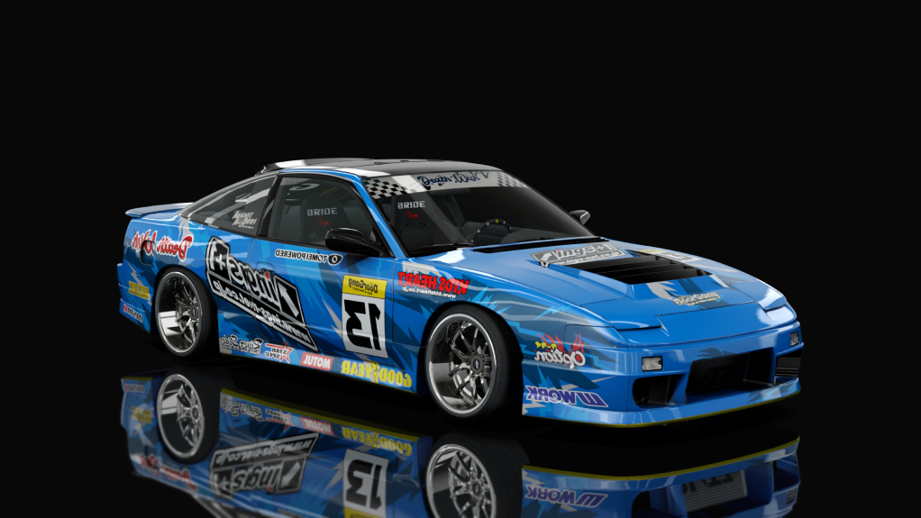 DWG Nissan 240sx SR20, skin INGS1 Blue