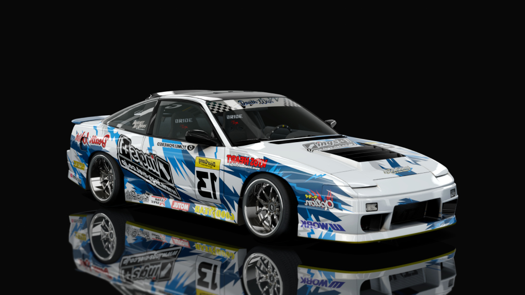 DWG Nissan 240sx SR20, skin INGS1 White