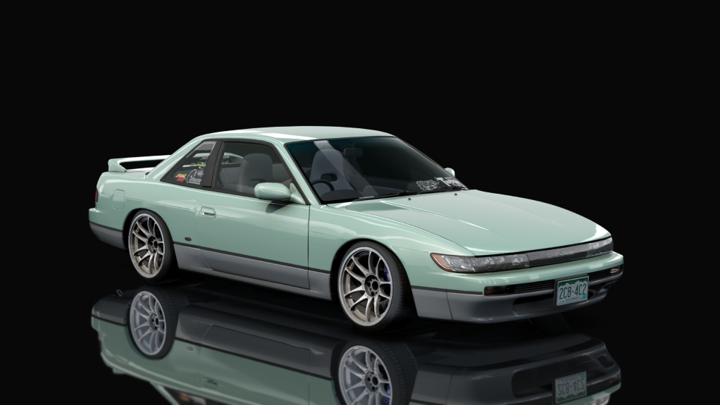 DWG Nissan Silvia PS13, skin Two_Tone_Green