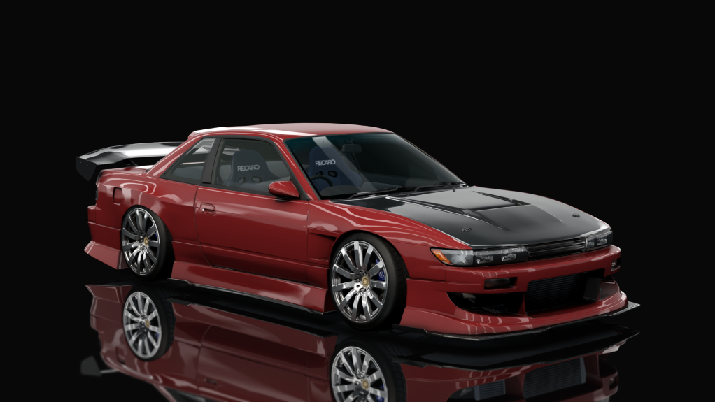 DWG Nissan Silvia PS13 Works 9, skin Cherry_Red_Pearl