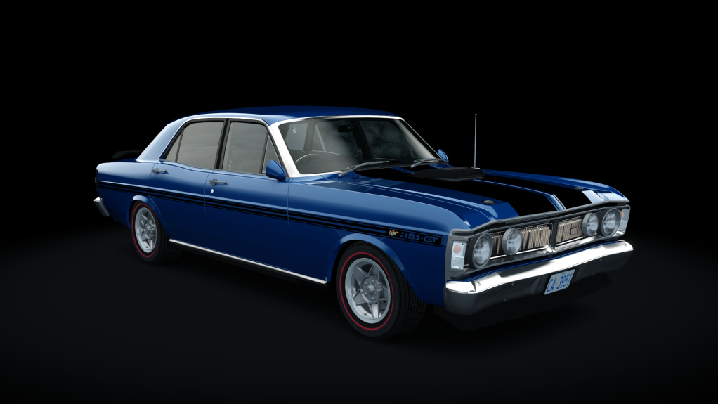 Ford Falcon XY GT 351 1971, skin electric_blue