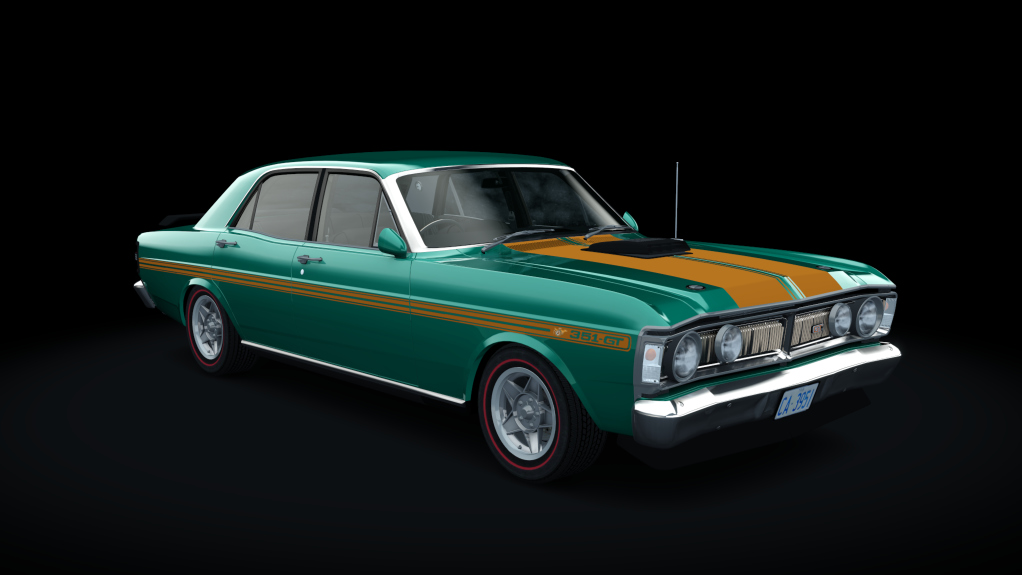 Ford Falcon XY GT 351 1971, skin jewel_green