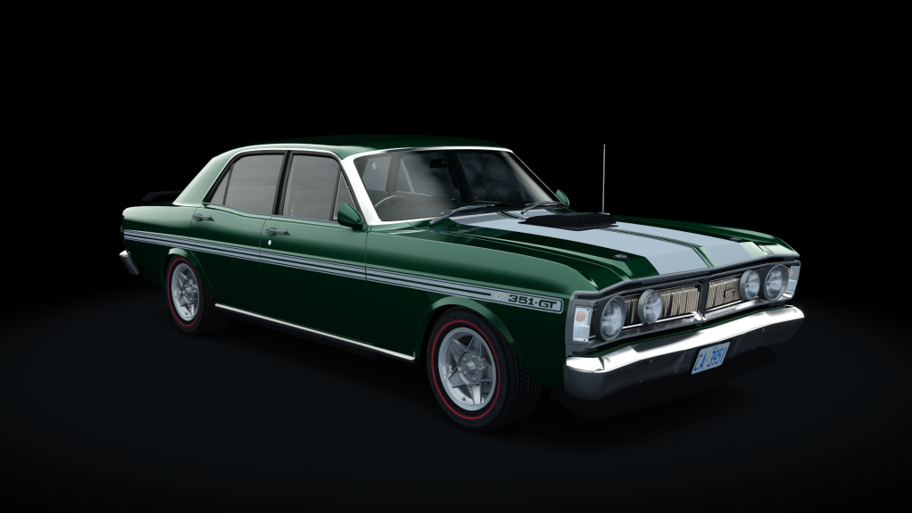 Ford Falcon XY GT 351 1971, skin monza_green