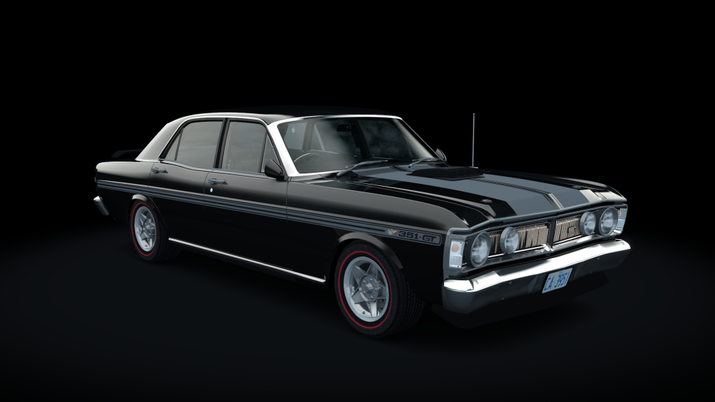 Ford Falcon XY GT 351 1971, skin onyx_black
