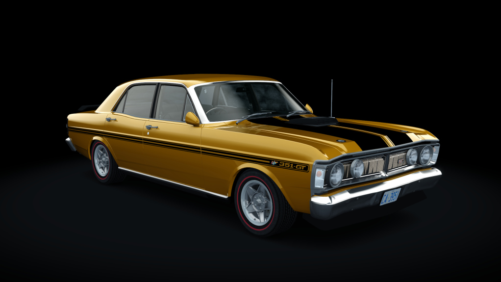 Ford Falcon XY GT 351 1971, skin yellow_ochre