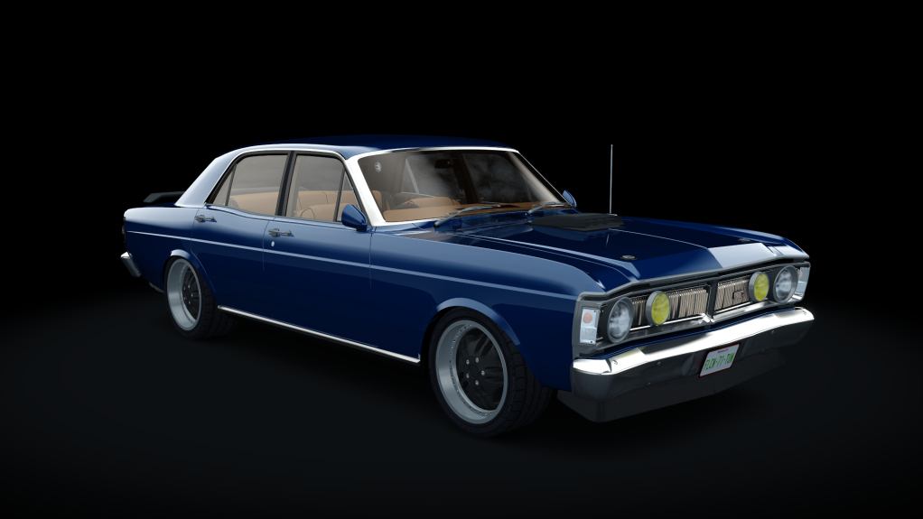 Ford Falcon XY GT 1971 Tuned, skin blue
