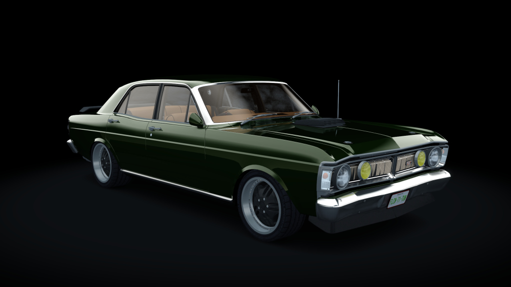 Ford Falcon XY GT 1971 Tuned, skin green