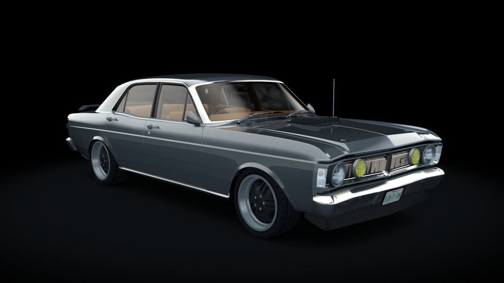 Ford Falcon XY GT 1971 Tuned, skin silver
