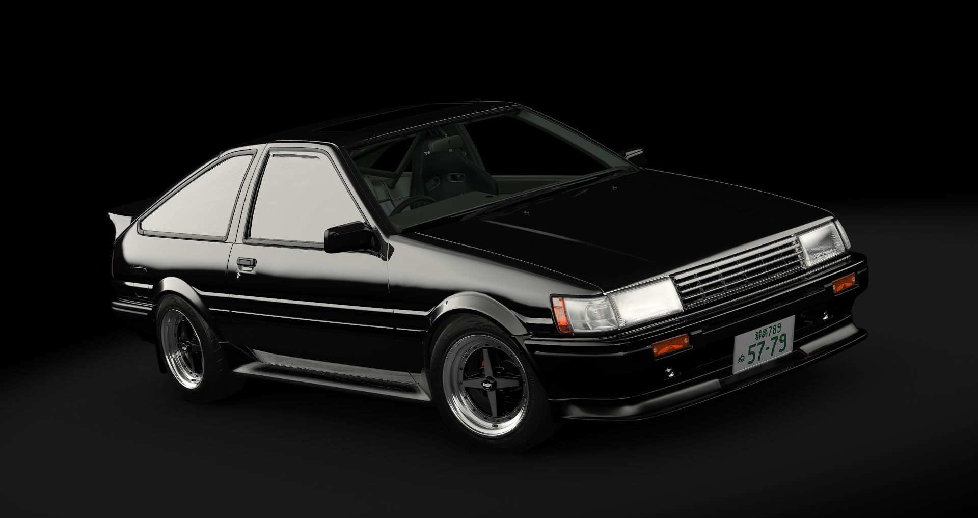 Toyota AE86 Tuned, skin 10_fullblack