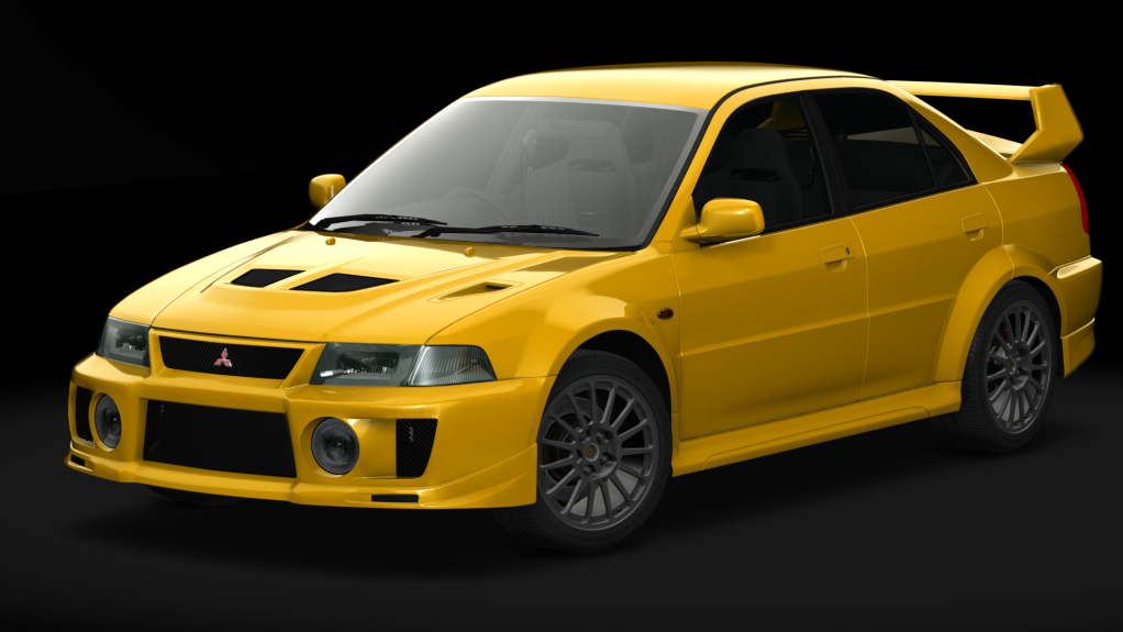 Mitsubishi Lancer Evolution V '98, skin Dandelion Yellow