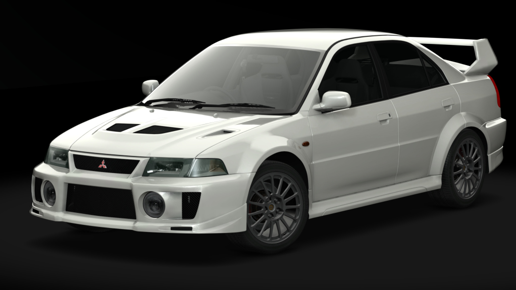Mitsubishi Lancer Evolution V '98, skin Scotia White