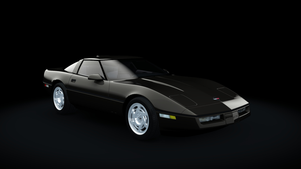 Chevrolet Corvette C4 ZR-1 - 1990, skin Charcoal_Metallic