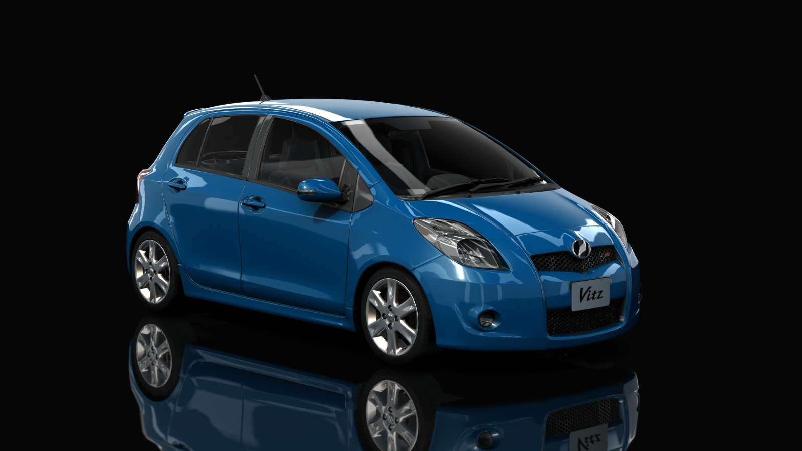 Toyota Vitz RS TRD Turbo M, skin Blazing Blue Pearl