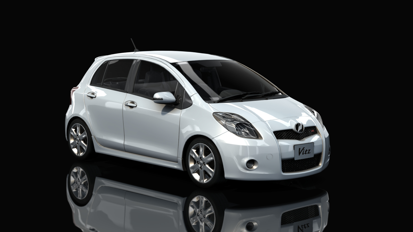 Toyota Vitz RS TRD Turbo M, skin Cool White