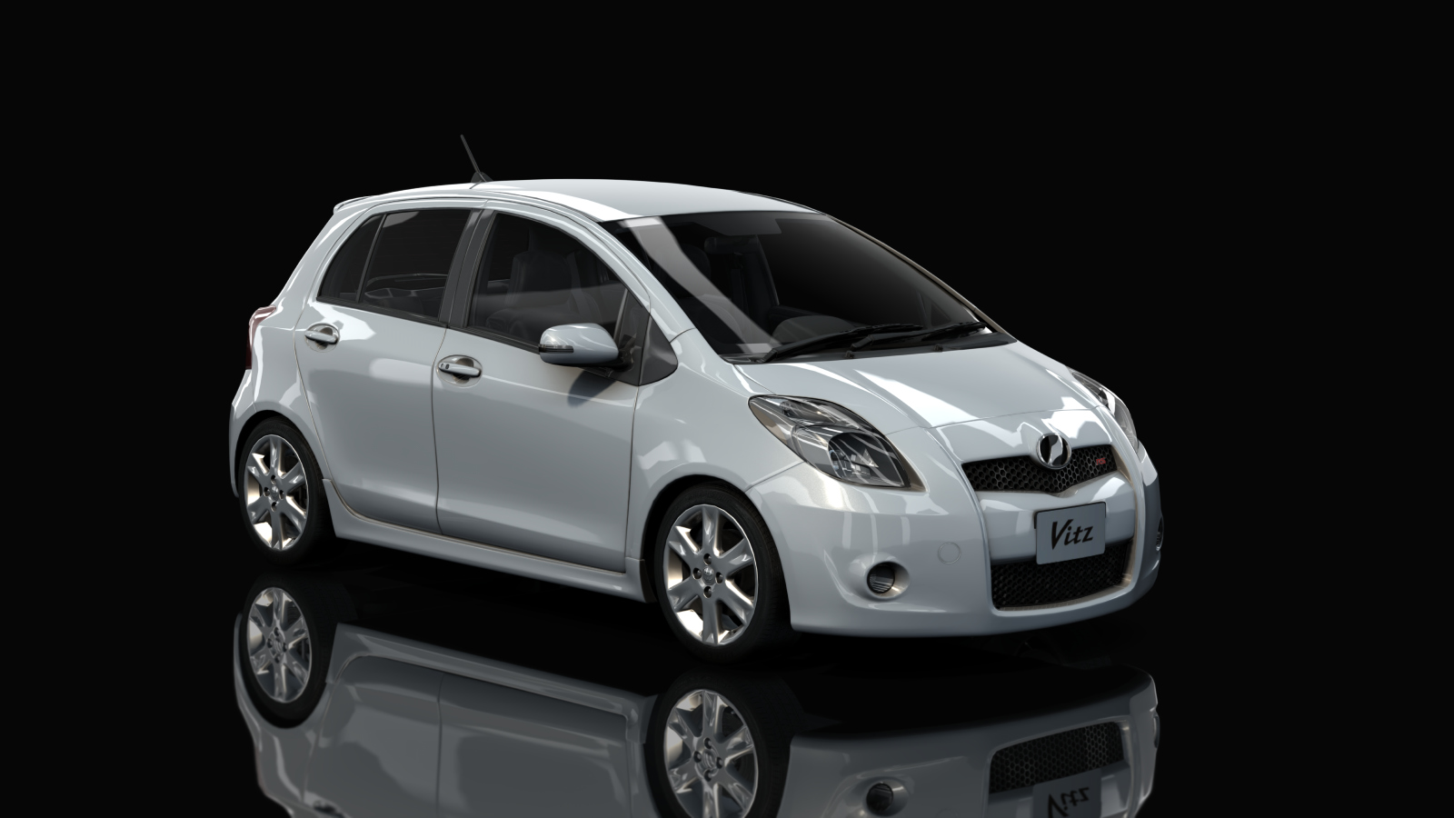 Toyota Vitz RS TRD Turbo M, skin Silver Metallic