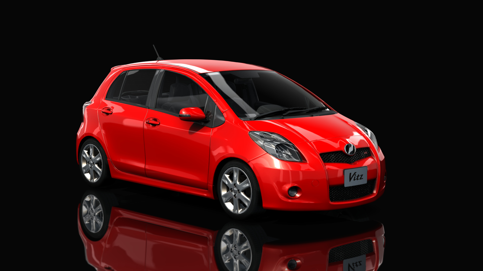 Toyota Vitz RS TRD Turbo M, skin Super Red